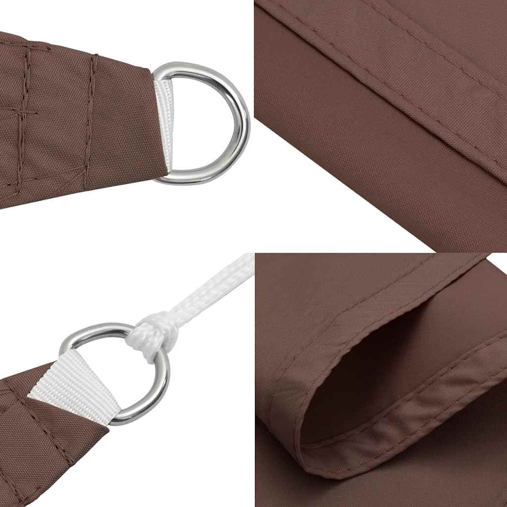 Sonnensegel Oxford-Gewebe Dreieckig 3x4x4 m Braun