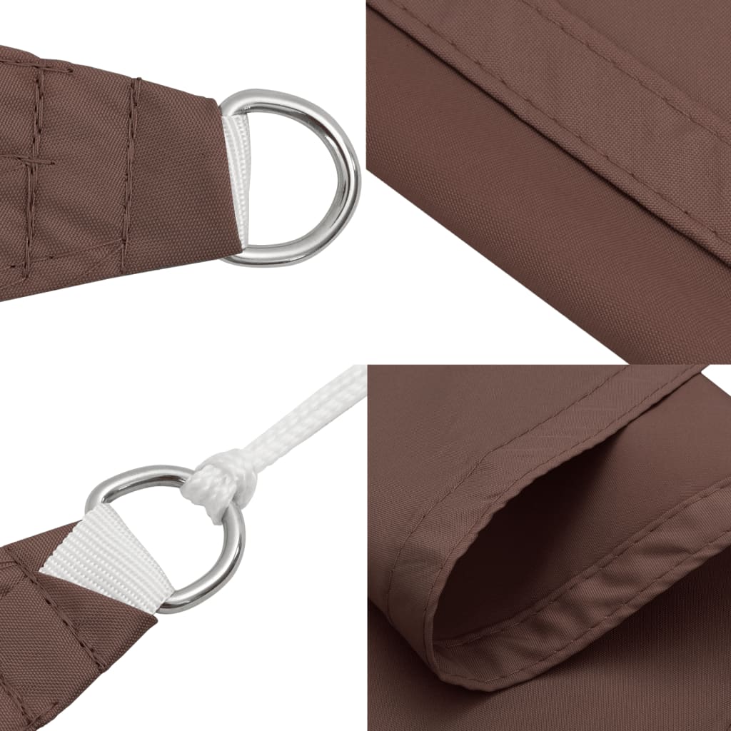 Sonnensegel Oxford-Gewebe Dreieckig 5x5x5 m Braun