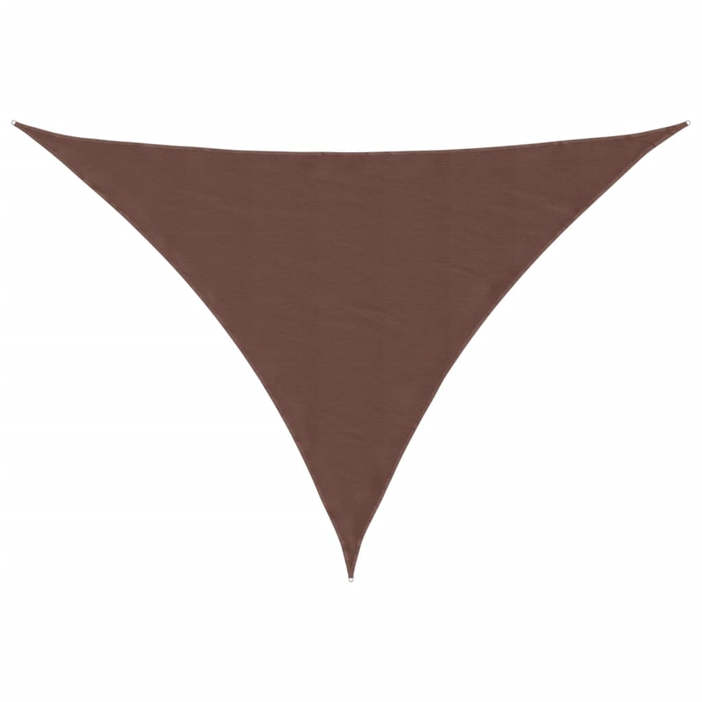 Sonnensegel Oxford-Gewebe Dreieckig 5x7x7 m Braun