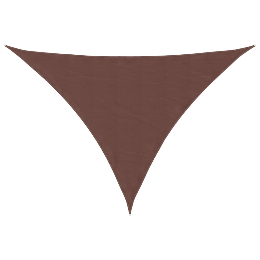 Sonnensegel Oxford-Gewebe Dreieckig 4x5x6,4 m Braun