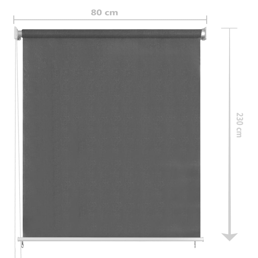 Außenrollo 80x230 cm Anthrazit