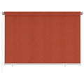Außenrollo 220 x 140 cm Terrakotta HDPE
