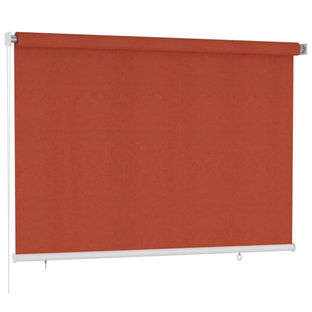 Außenrollo 220 x 140 cm Terrakotta HDPE
