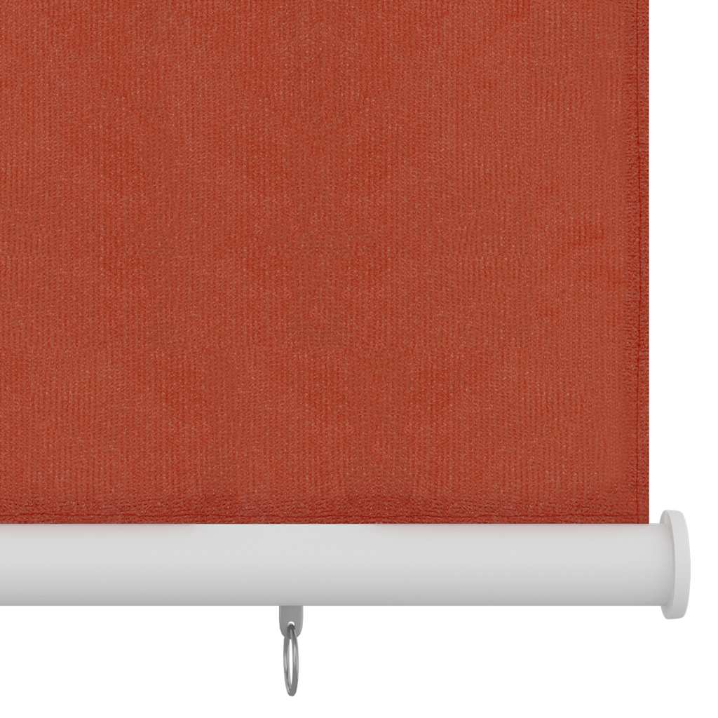 Außenrollo 220 x 140 cm Terrakotta HDPE
