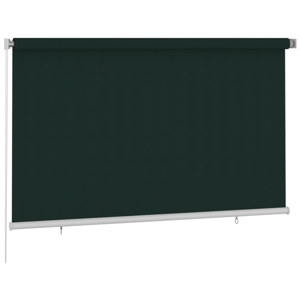 Außenrollo 240x140 cm Dunkelgrün HDPE