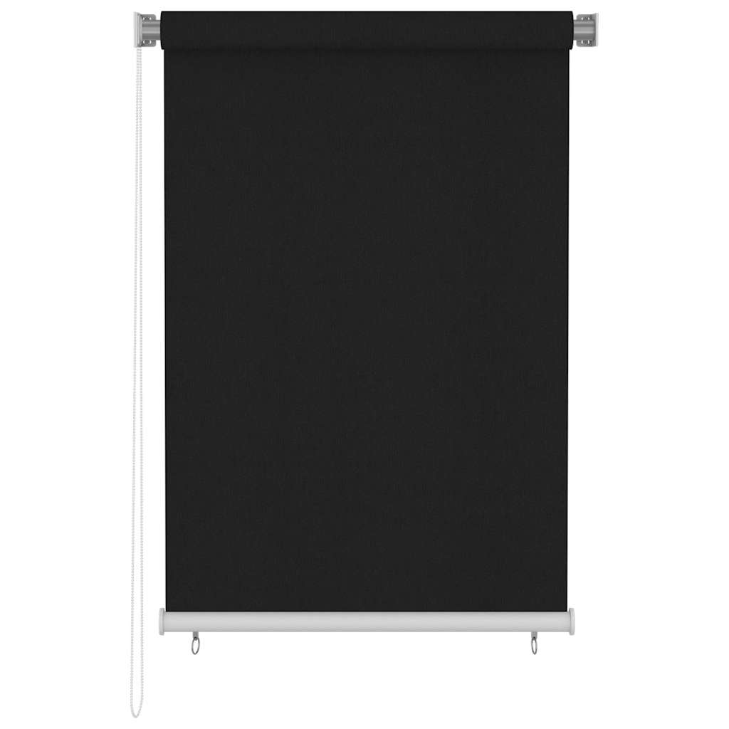 Außenrollo 100x140 cm Schwarz