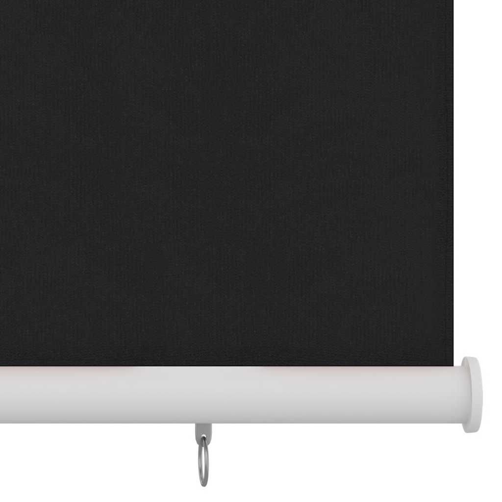 Außenrollo 100x140 cm Schwarz