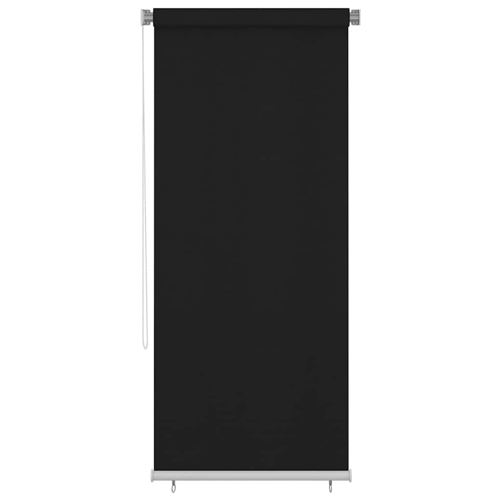 Außenrollo 100x230 cm Schwarz