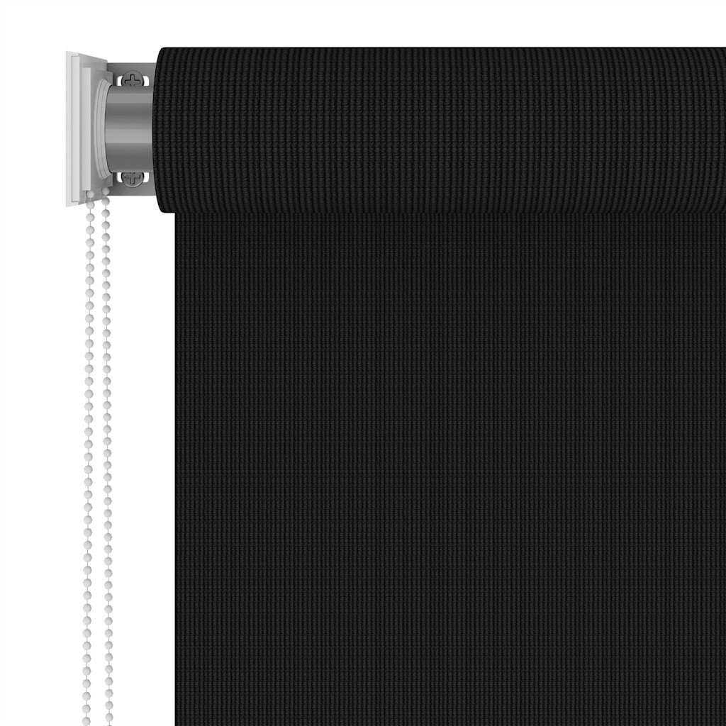 Außenrollo 240x230 cm Schwarz