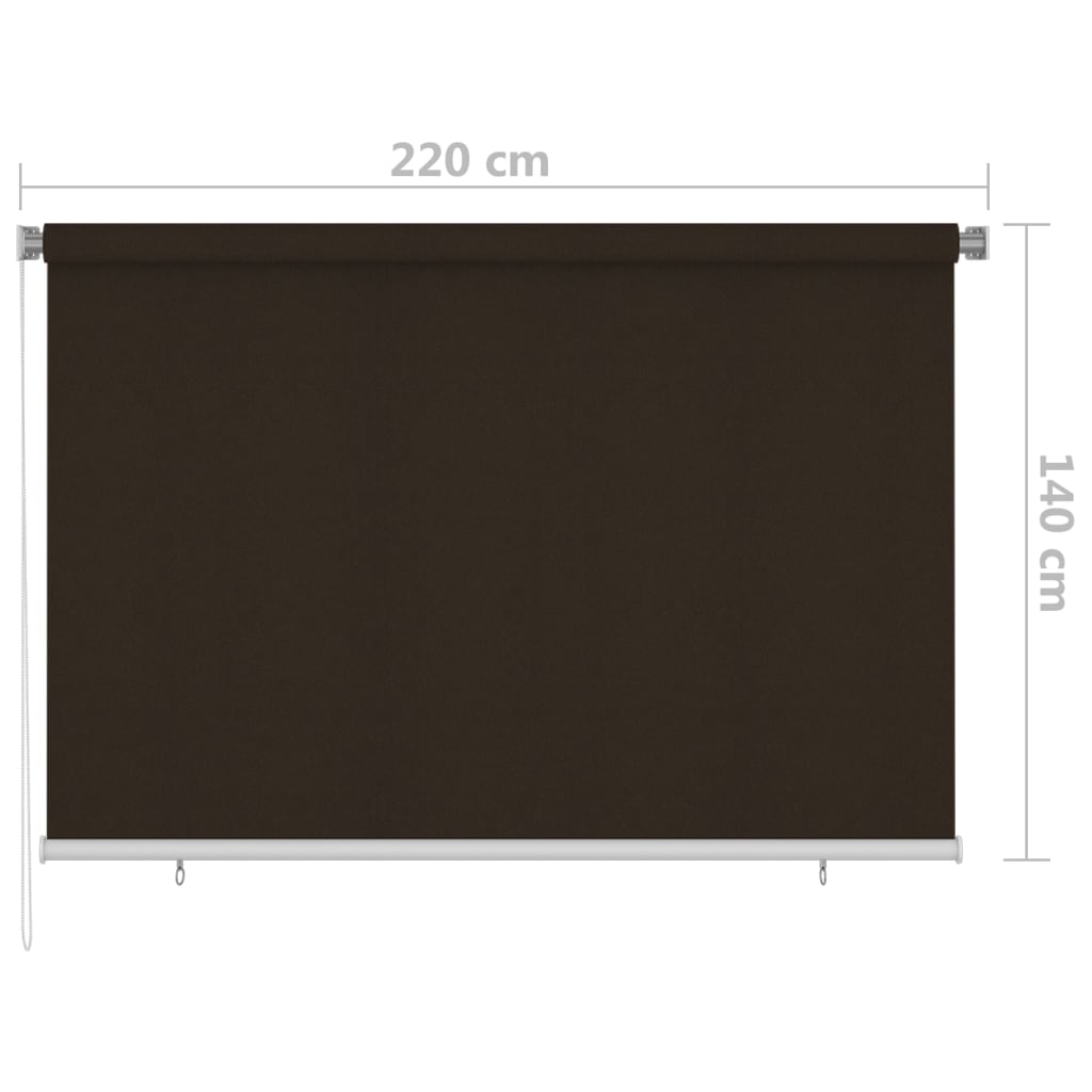 Außenrollo 220x140 cm Braun