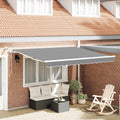 Markisenrahmen Weiß 3 x 2,5 m Aluminium