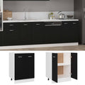 Unterschrank Lyon Schwarz 60x46x81,5 cm Holzwerkstoff