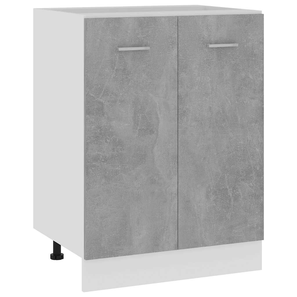 Unterschrank Lyon Betongrau 60x46x81,5 cm Holzwerkstoff