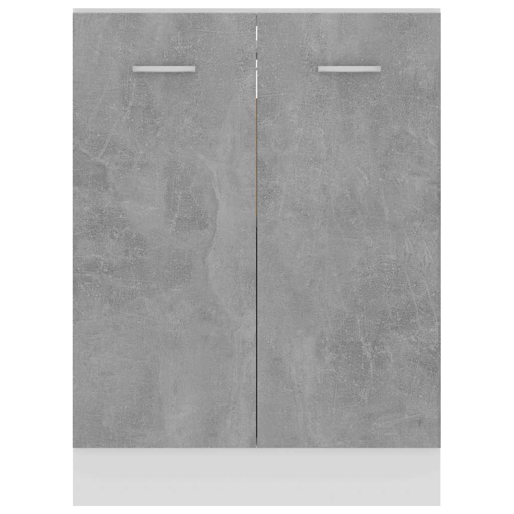 Unterschrank Lyon Betongrau 60x46x81,5 cm Holzwerkstoff
