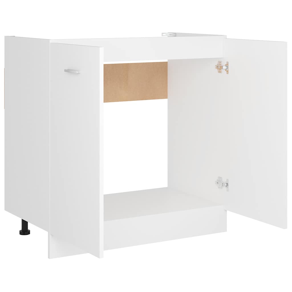 Spülenunterschrank Lyon Weiß 80x46x81,5 cm Holzwerkstoff