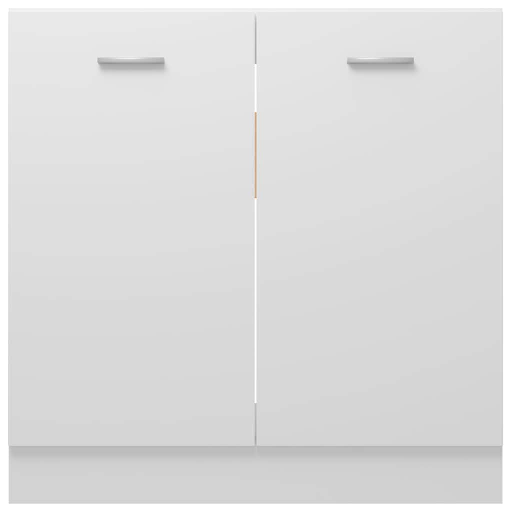 Spülenunterschrank Lyon Weiß 80x46x81,5 cm Holzwerkstoff