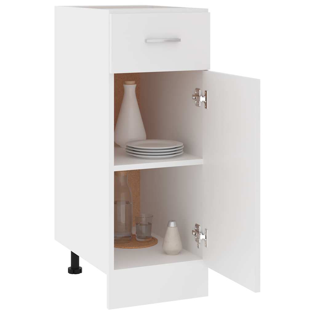Schubunterschrank Lyon Weiß 30x46x81,5 cm Holzwerkstoff
