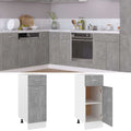 Schubunterschrank Lyon Betongrau 30x46x81,5 cm Holzwerkstoff
