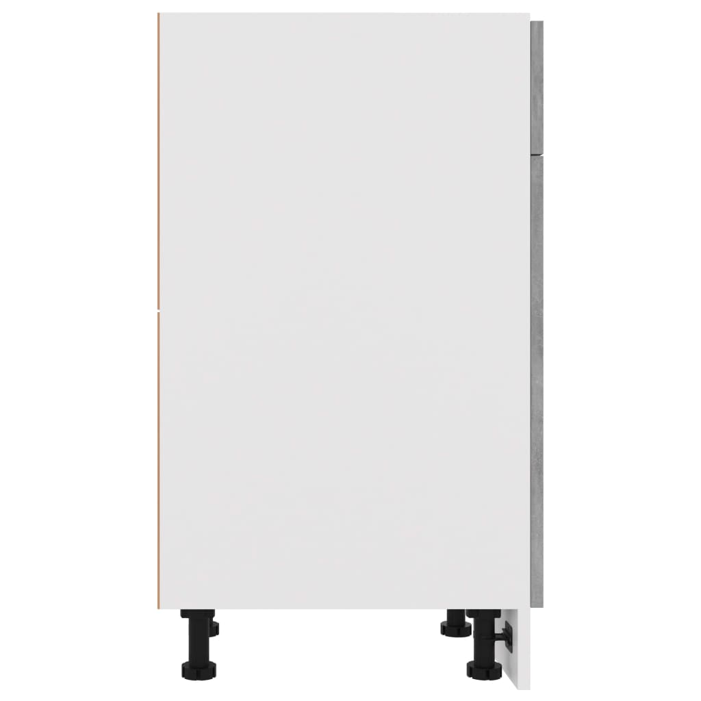Schubunterschrank Lyon Betongrau 30x46x81,5 cm Holzwerkstoff