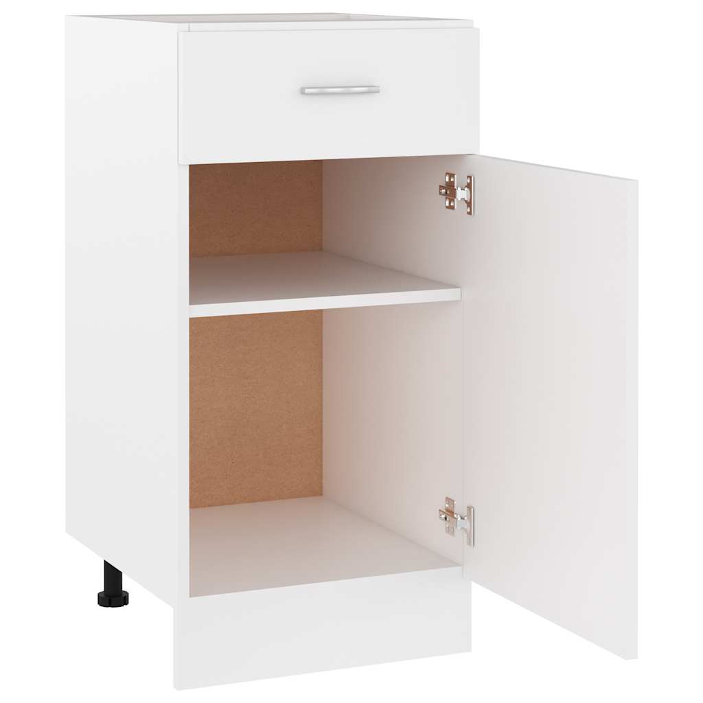 Schubunterschrank Lyon Weiß 40x46x81,5 cm Holzwerkstoff