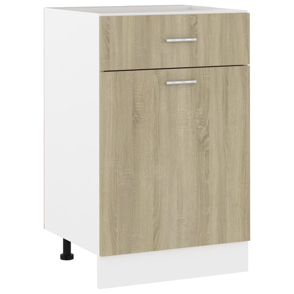 Schubunterschrank Lyon Sonoma-Eiche 50x46x81,5 cm Holzwerkstoff