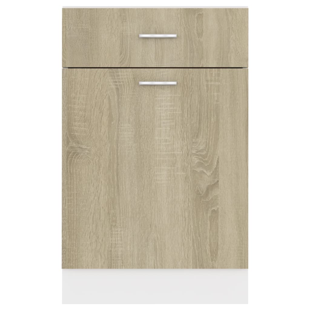 Schubunterschrank Lyon Sonoma-Eiche 50x46x81,5 cm Holzwerkstoff