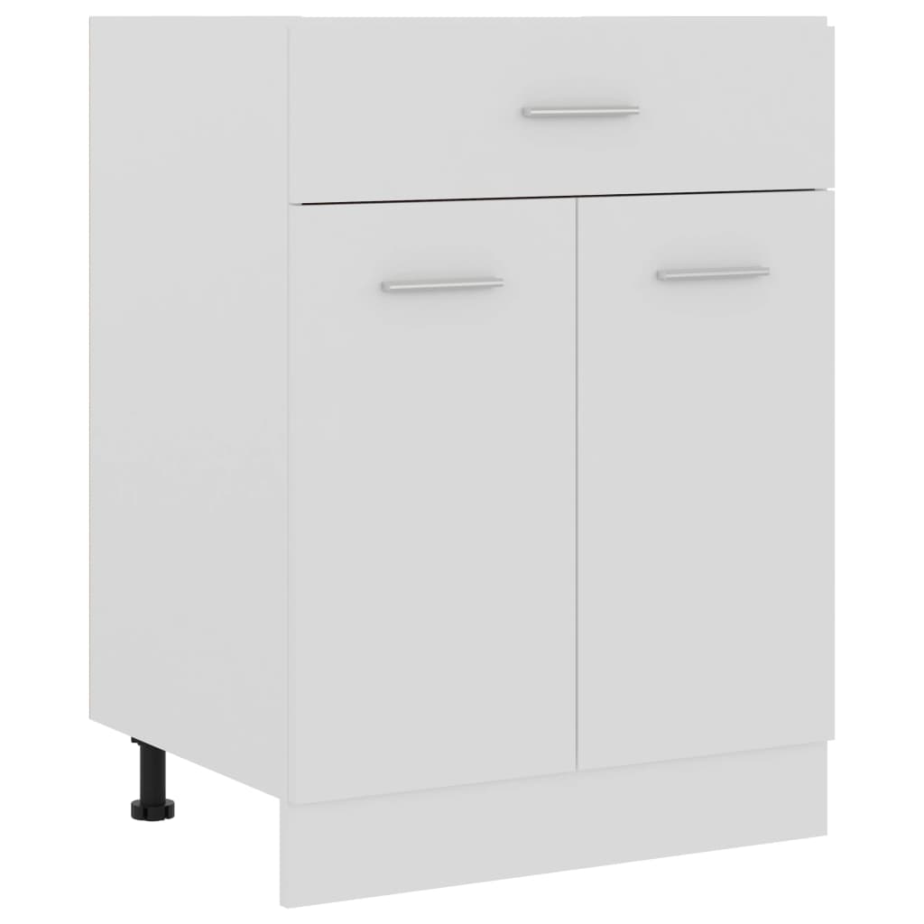 Schubunterschrank Lyon Weiß 60x46x81,5 cm Holzwerkstoff