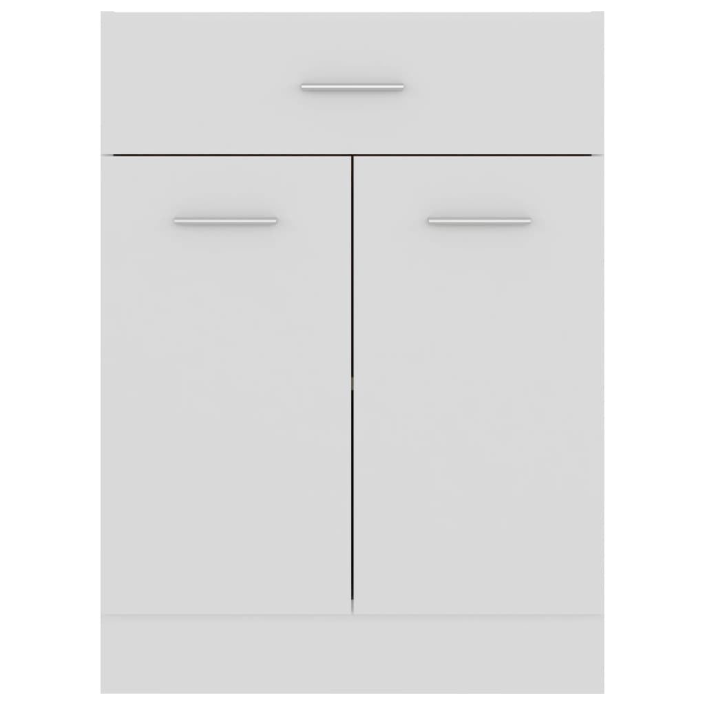 Schubunterschrank Lyon Weiß 60x46x81,5 cm Holzwerkstoff