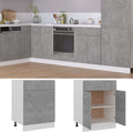 Schubunterschrank Betongrau 60x46x81,5 cm Holzwerkstoff