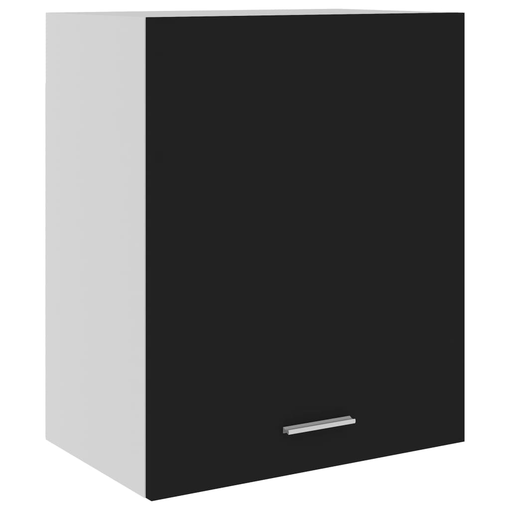 Hängeschrank Lyon Schwarz 50x31x60 cm Holzwerkstoff