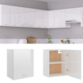 Hängeschrank Lyon Hochglanz-Weiß 50x31x60 cm Holzwerkstoff