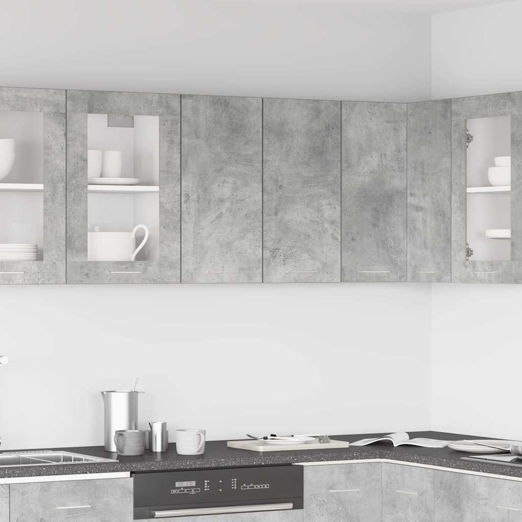 Hängeschrank Lyon Betongrau 60x31x60 cm Holzwerkstoff