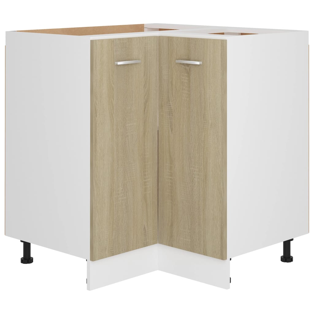 Eckunterschrank Lyon Sonoma-Eiche 75,5x75,5x81,5 cm Holzwerkstoff