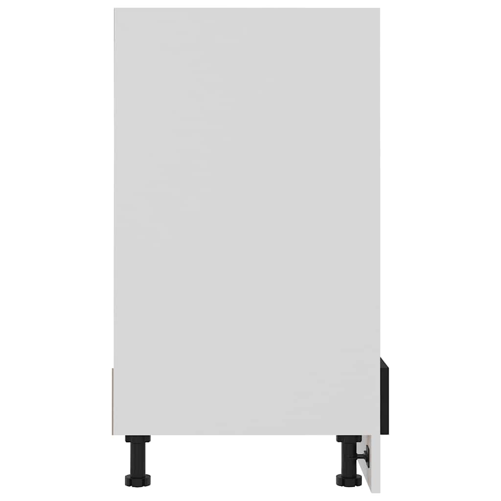 Herdumbauschrank Lyon Schwarz 60x46x81,5 cm Holzwerkstoff