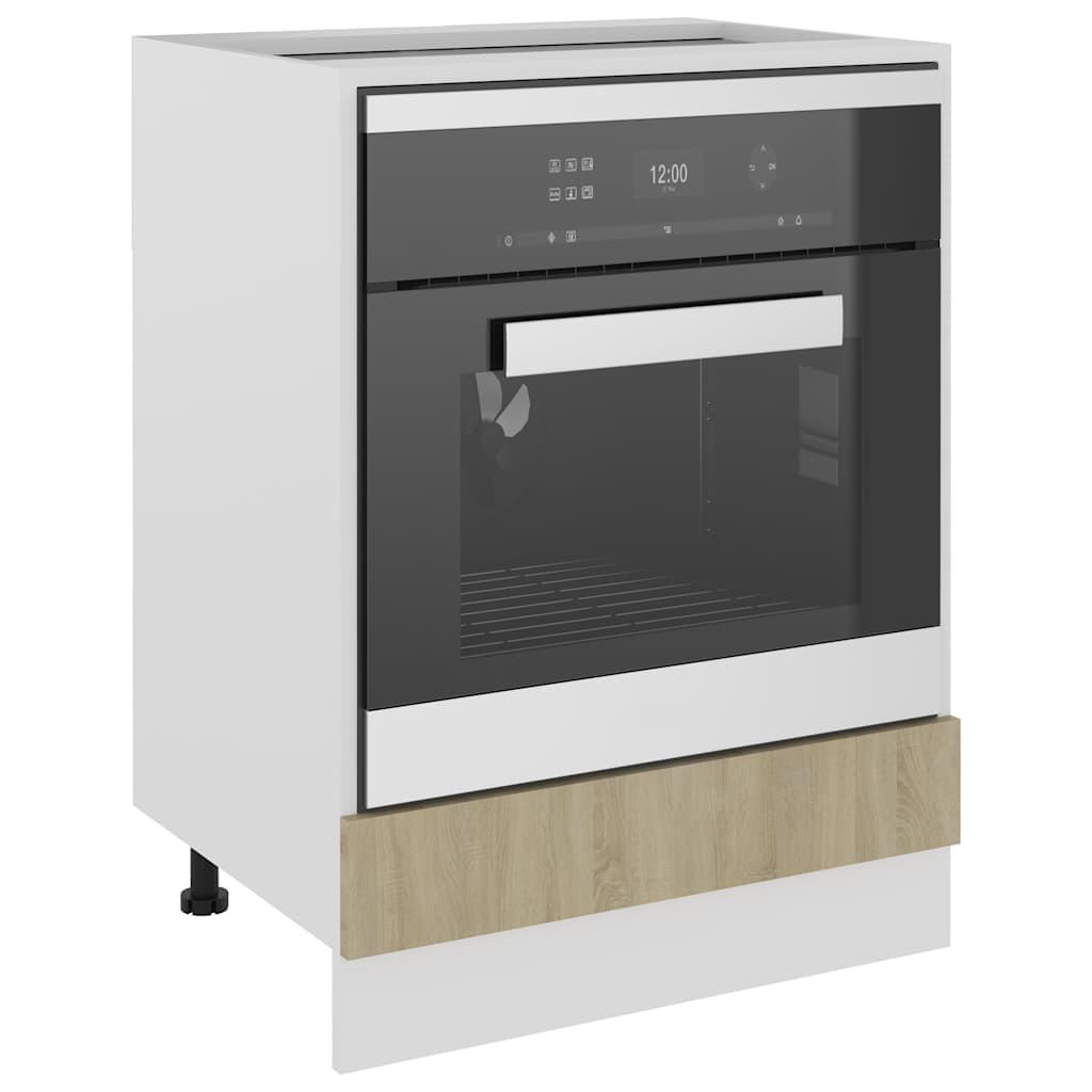 Herdumbauschrank Lyon Sonoma-Eiche 60x46x81,5 cm Holzwerkstoff