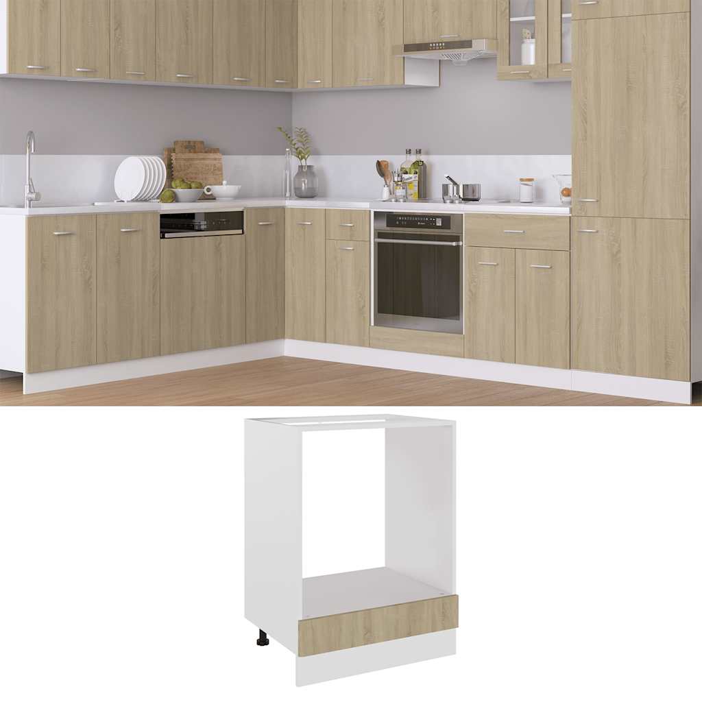 Herdumbauschrank Lyon Sonoma-Eiche 60x46x81,5 cm Holzwerkstoff