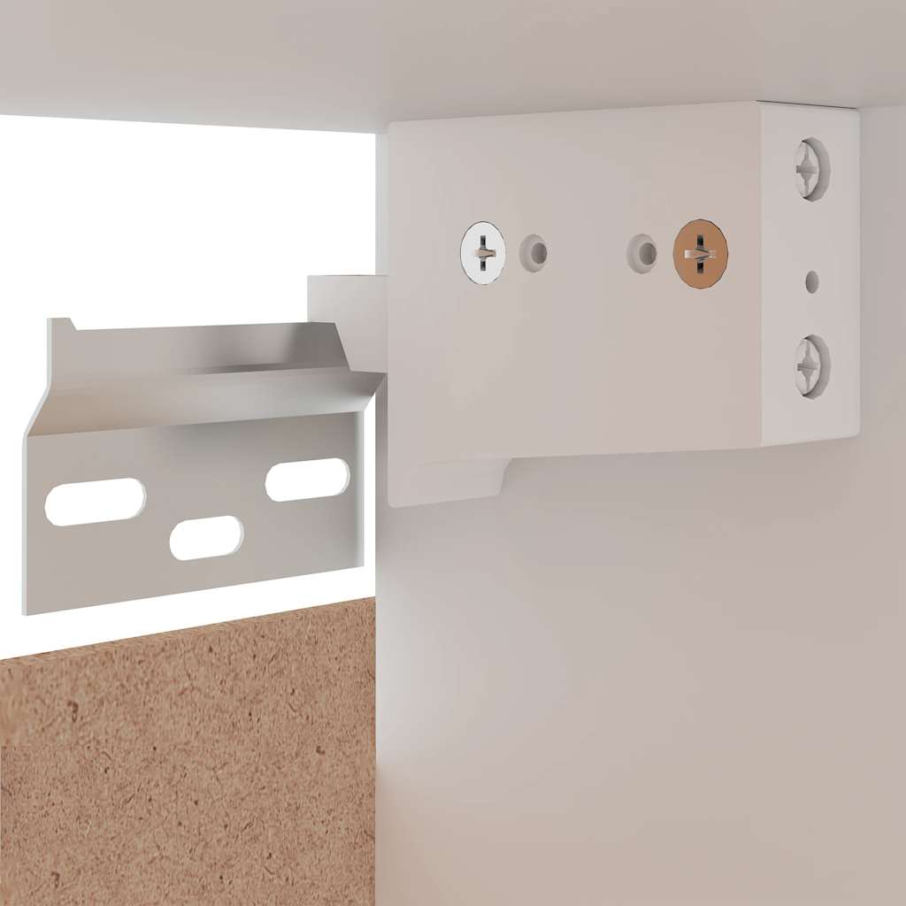 Hängeschrank Lyon Weiß 60x31x40 cm Holzwerkstoff