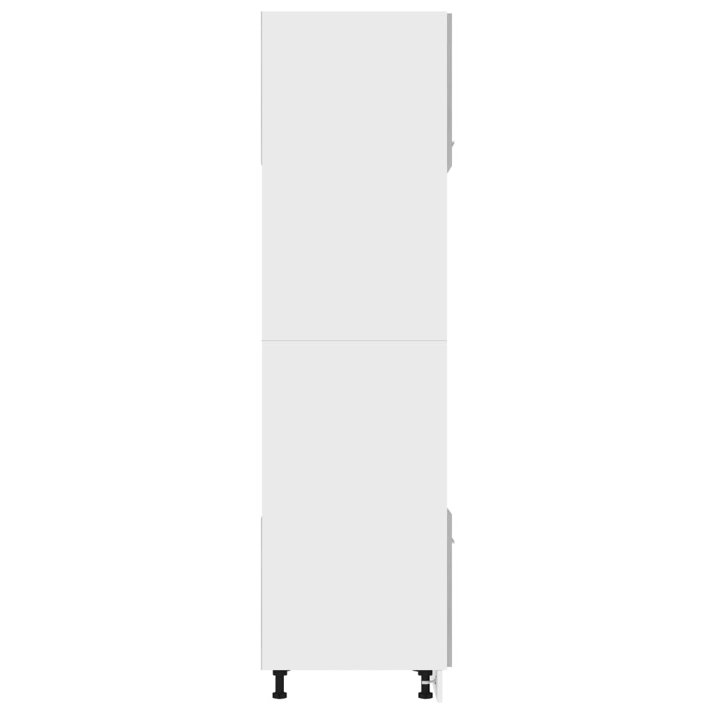 Mikrowellenumbauschrank Betongrau 60x57x207 cm Holzwerkstoff