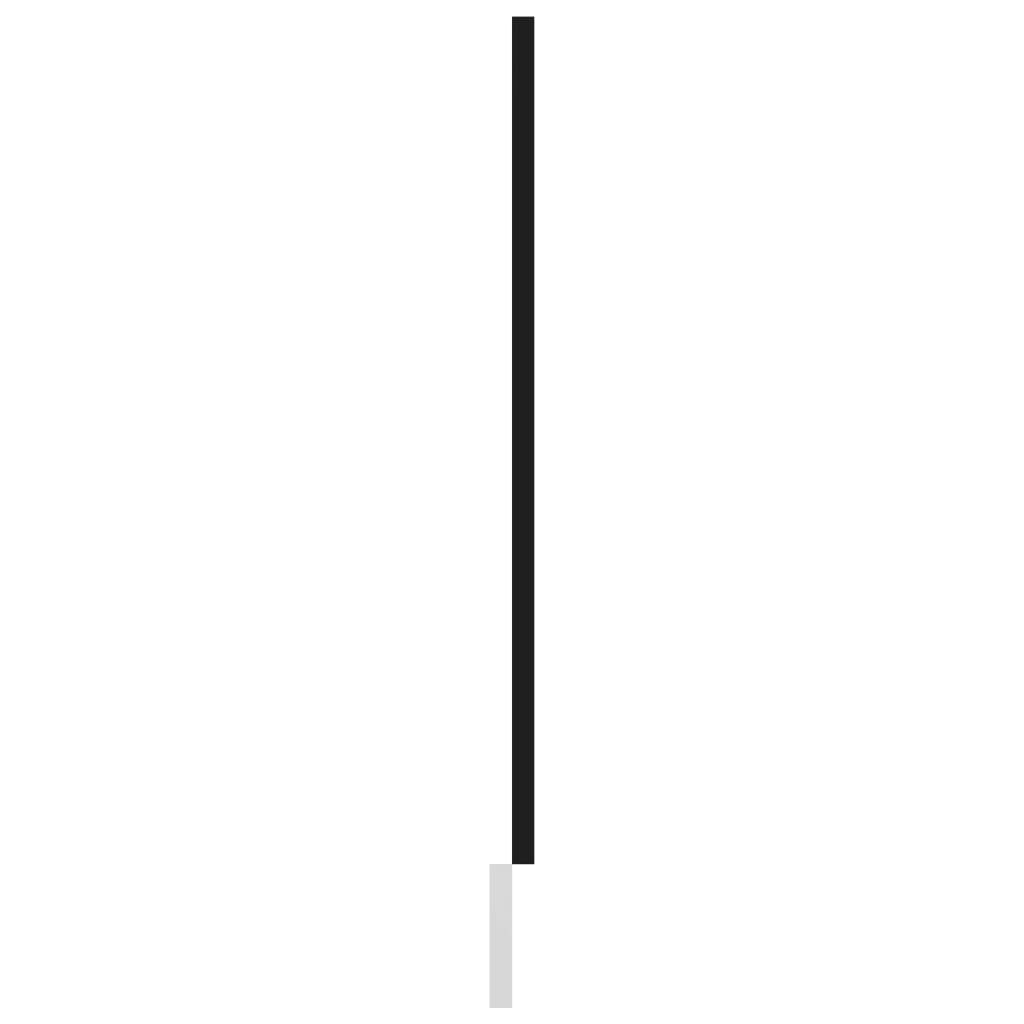 Geschirrspülerblende Lyon Schwarz 59,5x3x67 cm Holzwerkstoff