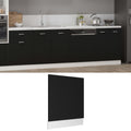 Geschirrspülerblende Lyon Schwarz 59,5x3x67 cm Holzwerkstoff