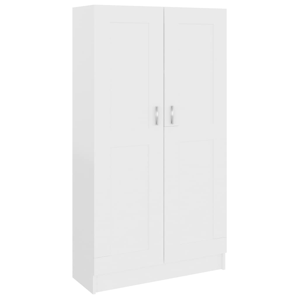 Bücherschrank Weiß 82,5x30,5x150 cm Holzwerkstoff