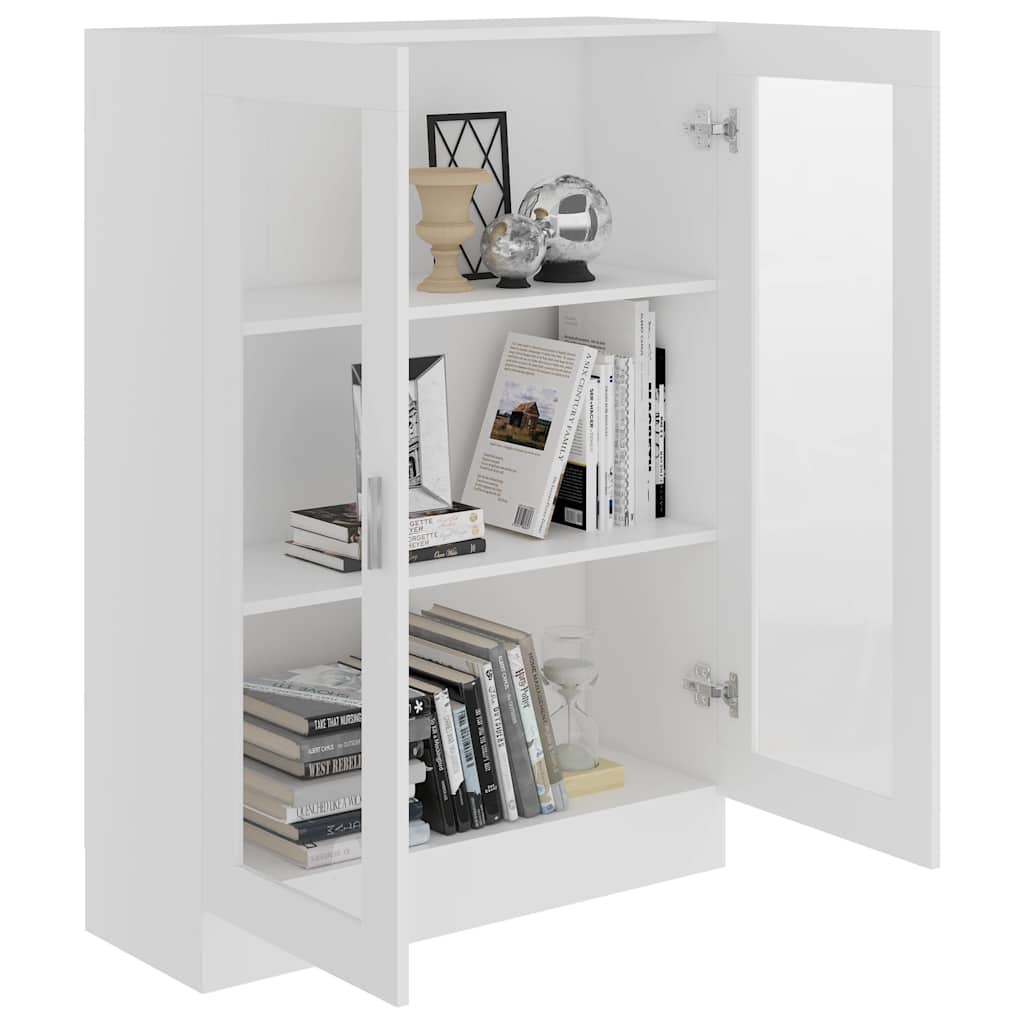 Vitrinenschrank Weiß 82,5x30,5x115 cm Holzwerkstoff