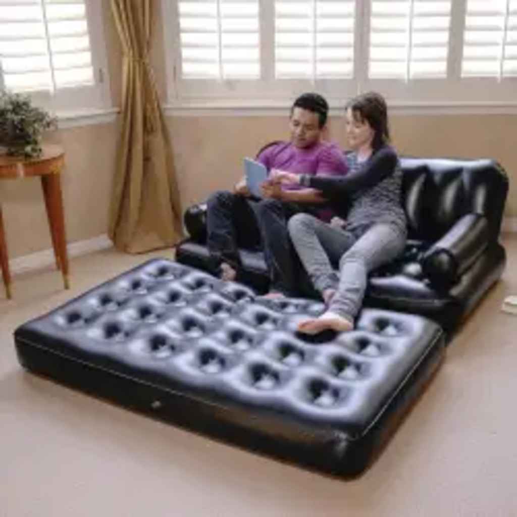5-in-1 Aufblasbares Schlafsofa für 2 Personen 188x152x64 cm