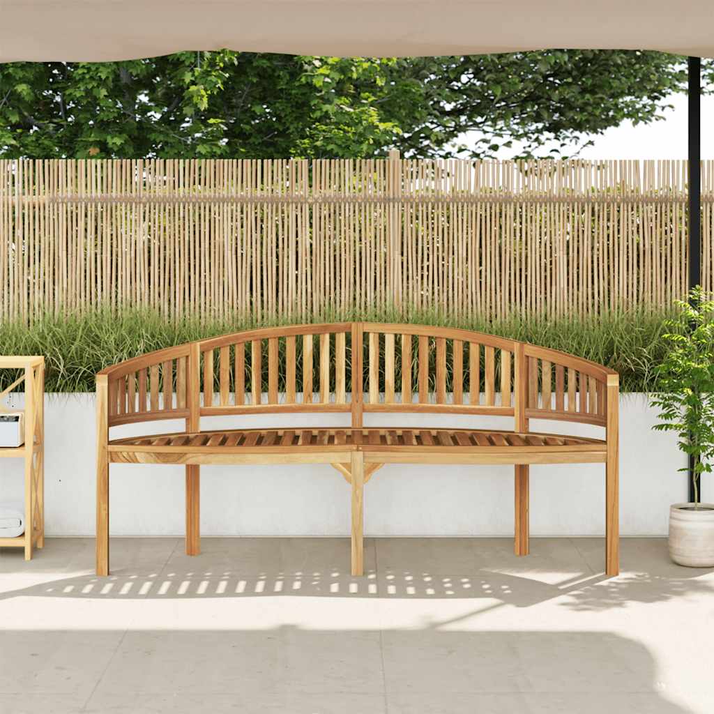 Bananenbank 180 cm Massivholz Teak