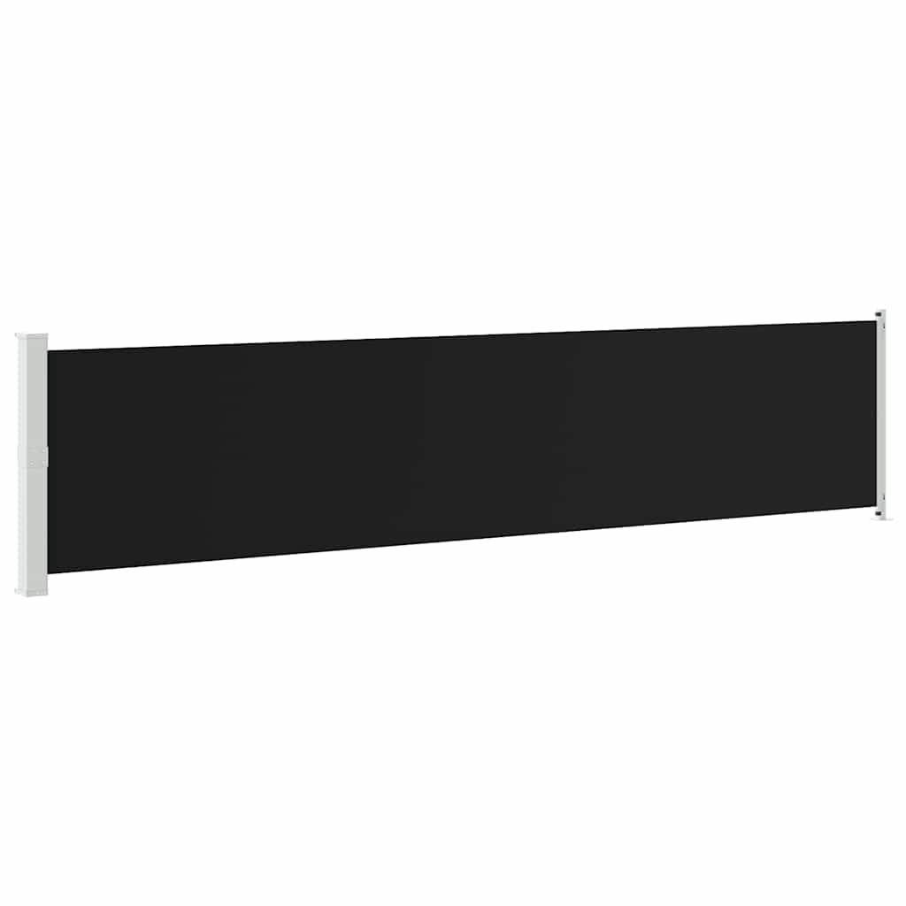 Ausziehbare Seitenmarkise 140x600 cm Schwarz