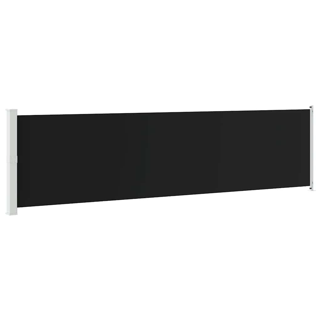 Seitenmarkise Ausziehbar 600x160 cm Schwarz