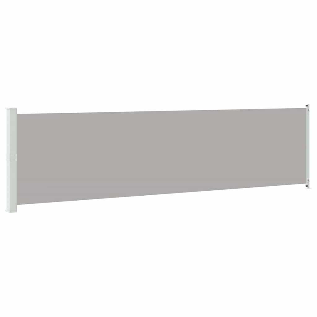 Seitenmarkise Ausziehbar 600x160 cm Grau