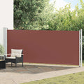 Seitenmarkise Ausziehbar 600x160 cm Braun