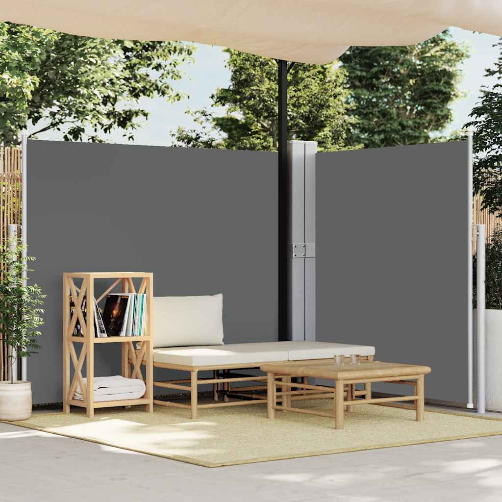 Ausziehbare Seitenmarkise 170x1200 cm Anthrazit