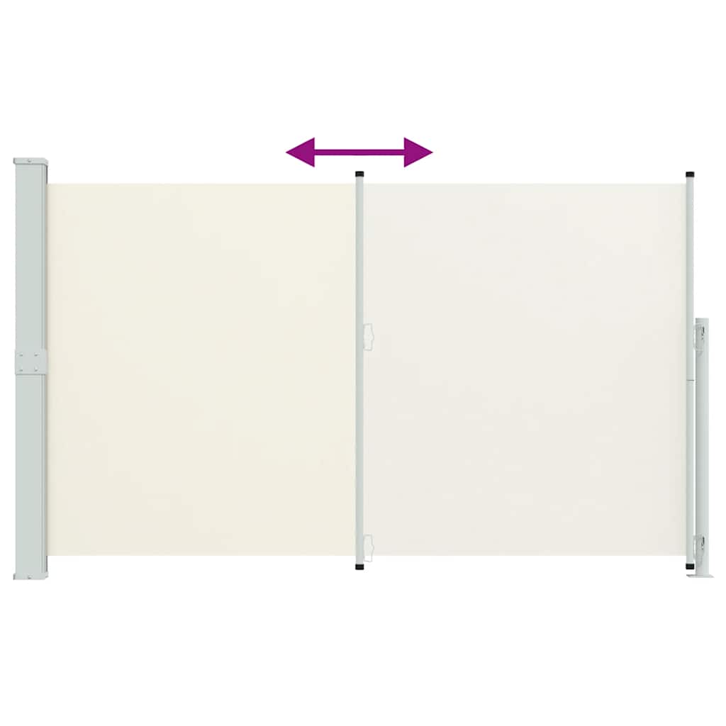 Seitenmarkise Ausziehbar 180x300 cm Creme